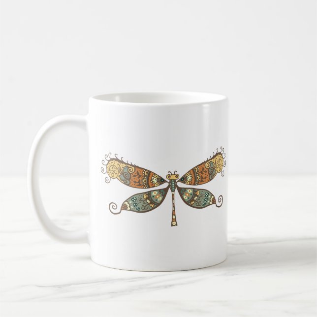 CANECA DE CAFÉ GOMA DE CAFÉ BEAUITFUL DRAGONFLY (Esquerda)