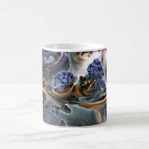 Caneca De Café Goma de Goma de Arte Fractal