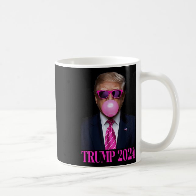 Caneca De Café Goma-Tromba Rosa 2024 Votação Presidente Funny Cut (Direita)