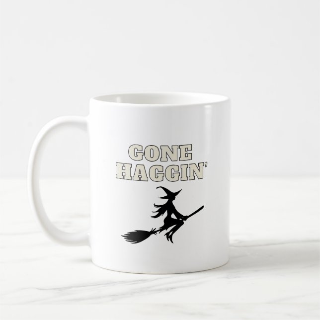 Caneca De Café Gone Haggin' Witchy Coffee Mug (Esquerda)