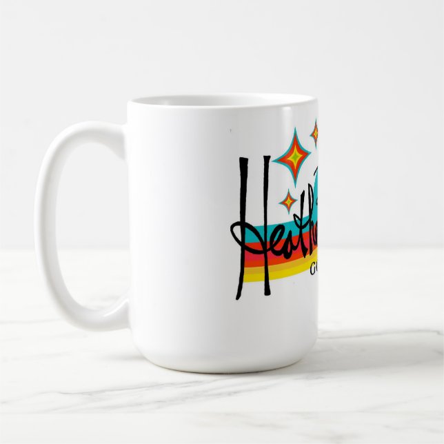 Caneca De Café Good Energy Art de Heather Peterman (Esquerda)