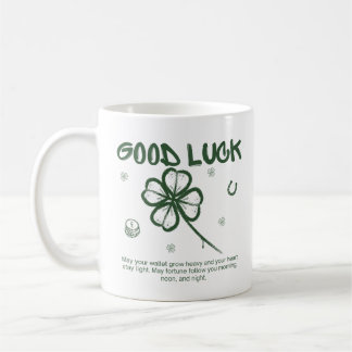 Caneca De Café Good Luck Four-Leaf Clover Coffee
