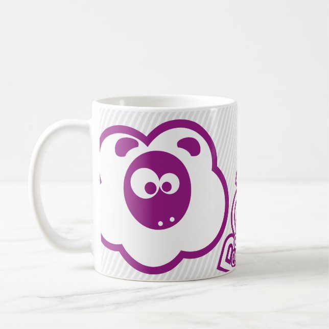 Caneca De Café Good Morning Moulos - Violet (Esquerda)