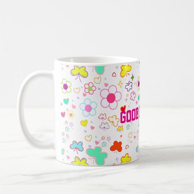 CANECA DE CAFÉ GOOD MORNING PATTERN MUG (Esquerda)
