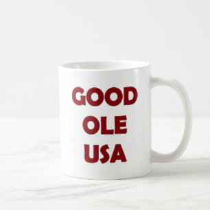 Caneca De Café Good Ole USA, Red Coffee Mug
