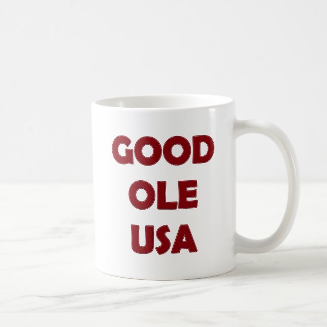 Caneca De Café Good Ole USA, Red Coffee Mug (Direita)