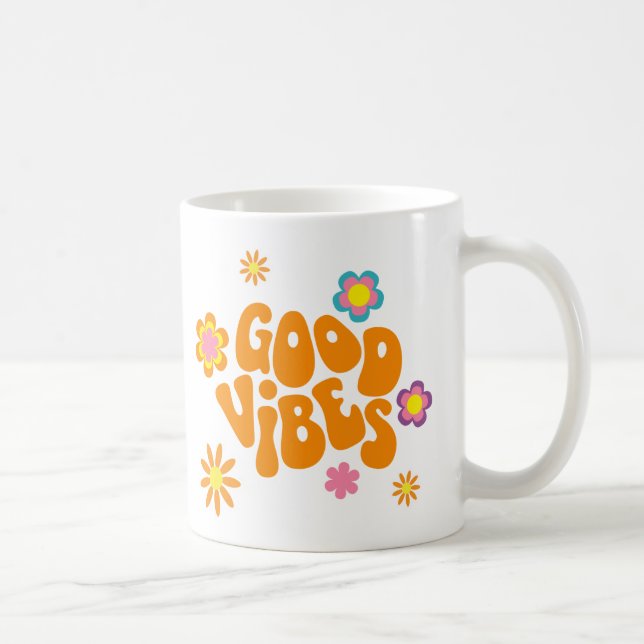 Caneca De Café Good Vibes (Direita)