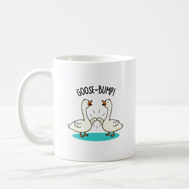 Caneca De Café Goose Bumps Funny Animal Pun (Esquerda)