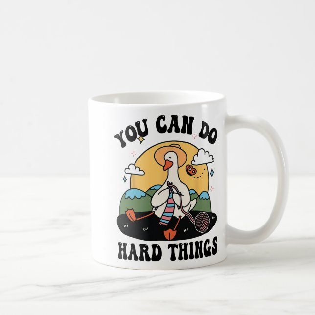 Caneca De Café Goose Você Pode Fazer Duro Dia de Teste (Direita)