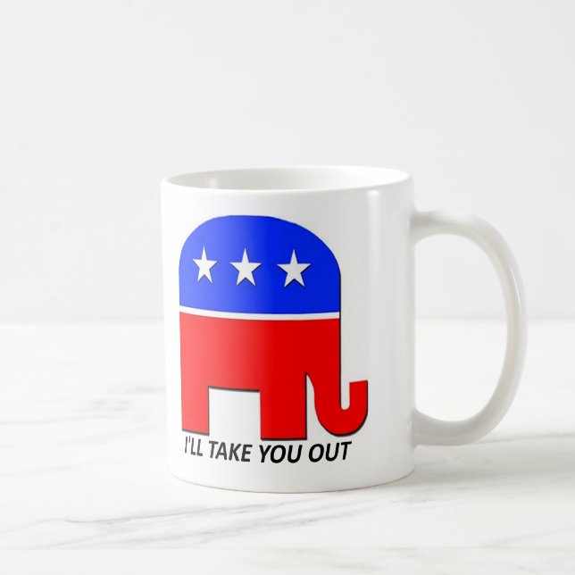 Caneca De Café GOP em uma missão (Direita)