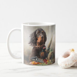 Caneca De Café Gordon setter com faisões, Art