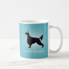 Caneca De Café Gordon Setter Happy Birthday Design