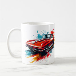Caneca De Café Gorgegee Vintage Corvette Coffee Mug