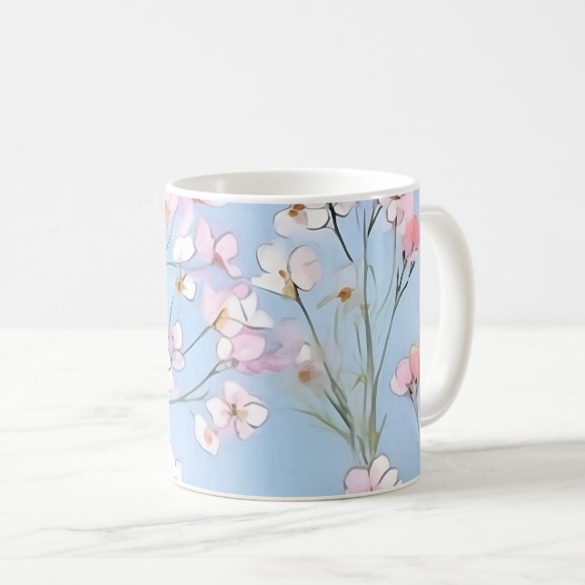Caneca De Café Gorgeous Gypsophila (Frente Esquerda)
