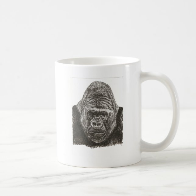 Caneca De Café Gorila (Direita)