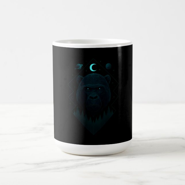 Caneca De Café Gorila Astral - Poder de Primata Cósmico (Centro)