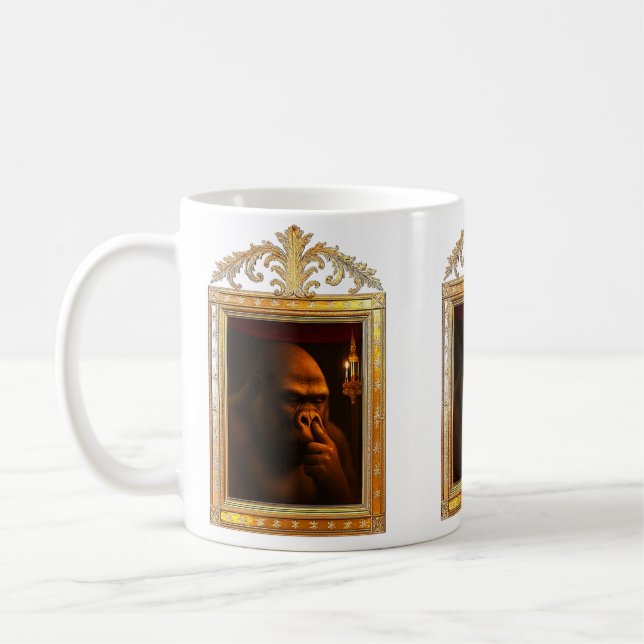 Caneca De Café gorila comédia barroca (Esquerda)