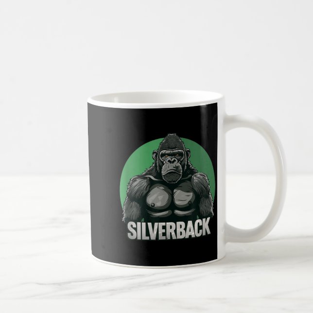 Caneca De Café Gorila Macho Forte Para Amantes de Macacos  (Direita)