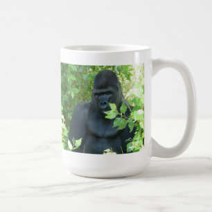 Caneca De Café gorila no arbusto