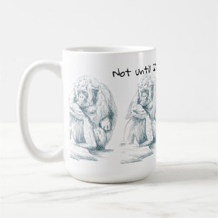 Caneca De Café Gorila Pouting Precisa De Caneta De Café E Desenh