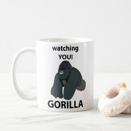 Caneca De Café Gorilla A Ver-Te Gorilla Engraçado