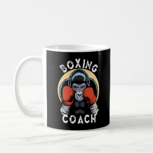 Caneca De Café Gorilla Boxing Coach - Treinador em Esporte