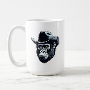 Caneca De Café Gorilla Cowboy