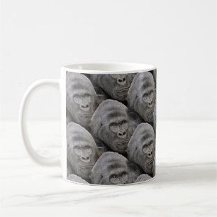 Caneca De Café Gorilla Face Pattern