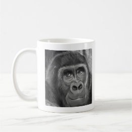 Caneca De Café Gorilla sucking fingers MagCup2 指しゃぶりのゴリラマグカップ