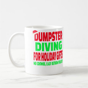 Caneca De Café Gorro de Natal de Papai Noel Catador de Lixo