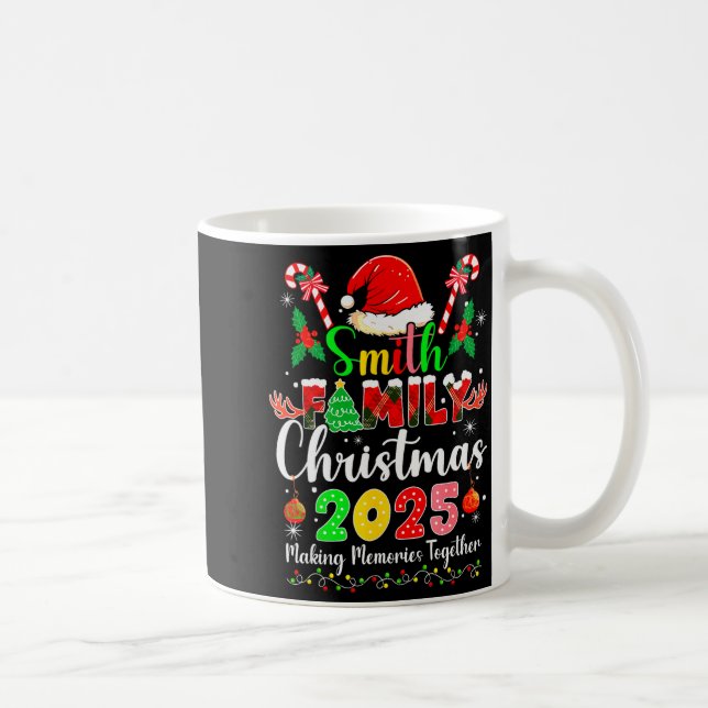 Caneca De Café Gorro de Papai Noel Combinando Natal Smith Família (Direita)