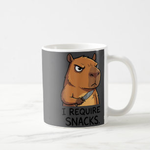 Caneca De Café Gorro Divertido Capivara Eu Exijo Lanches Homens M