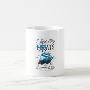 Caneca De Café Gosto de Big Boats e não consigo mentir