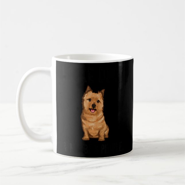 Caneca De Café Gosto De Cães Norwich Terrier E Talvez De 3 Pessoa (Esquerda)