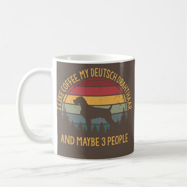Caneca De Café Gosto de café, Deutsch Drahthaar e talvez 3 (Esquerda)