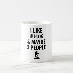 Caneca De Café Gosto De Caminhar E Talvez De Três Pessoas