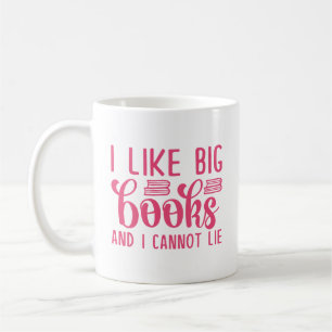 Caneca De Café Gosto De Grandes Livros E Não Posso Mentir