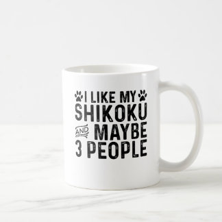 Caneca De Café Gosto Do Meu Shikoku E De Três Pessoas