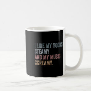 Caneca De Café Gosto Dos Meus Livros Vapor E Da Minha Música Engr
