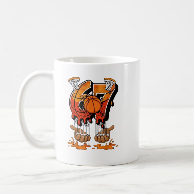 Caneca De Café Gota de Meme do Gen Alpha, camiseta gota de meme d (Esquerda)