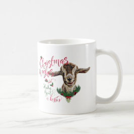 Caneca De Café GOTA | Desejo Natal Beijos De Cabra De Bebê