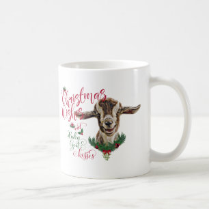 Caneca De Café GOTA   Desejo Natal Beijos De Cabra De Bebê