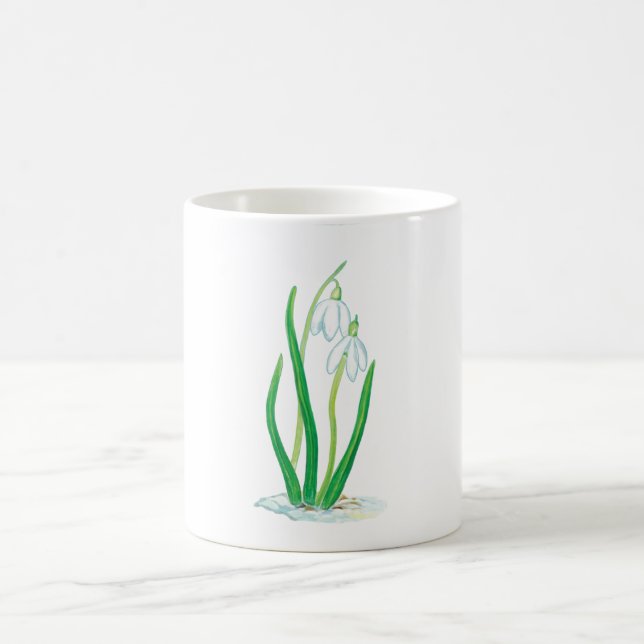 Caneca De Café Gotas de neve (Galanthus nivalis) (Centro)