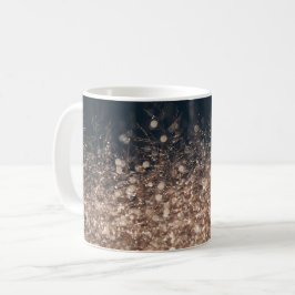 Caneca De Café Gotas de orvalho cintilante em tons terrosos