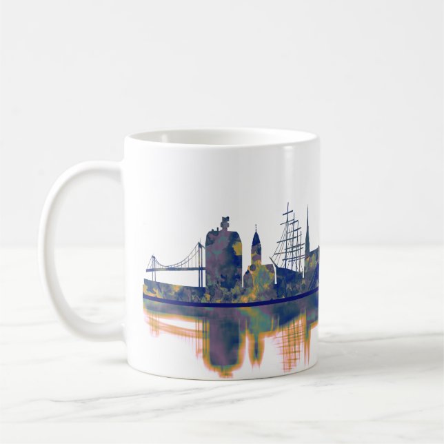 Caneca De Café Gotemburgo Skyline (Esquerda)