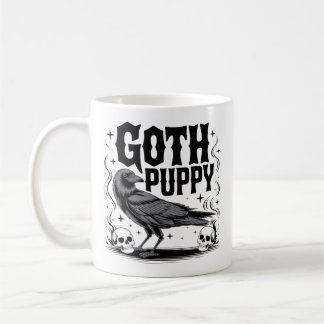 Caneca De Café Goth Puppy