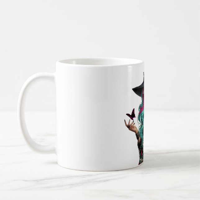 Caneca De Café Gothic Witch Art Mug (Esquerda)
