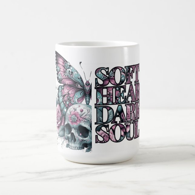 Caneca De Café Gótico de Pastel de Alma Escura Suave (Centro)
