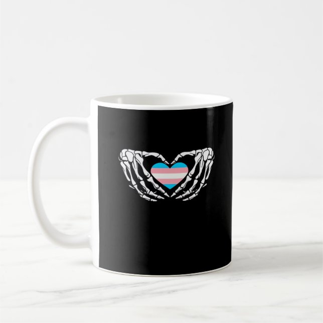 Caneca De Café Gótico Transgénero do Orgão Trans de Halloween (Esquerda)