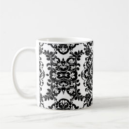 Caneca De Café Gótico Vitoriano Negro e Branco #3
